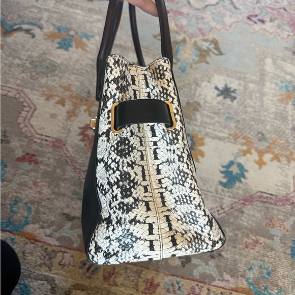 Coach 🐎 Swagger Carryall Colorblock Exotic Python 🐍 - Picture 4 of 11